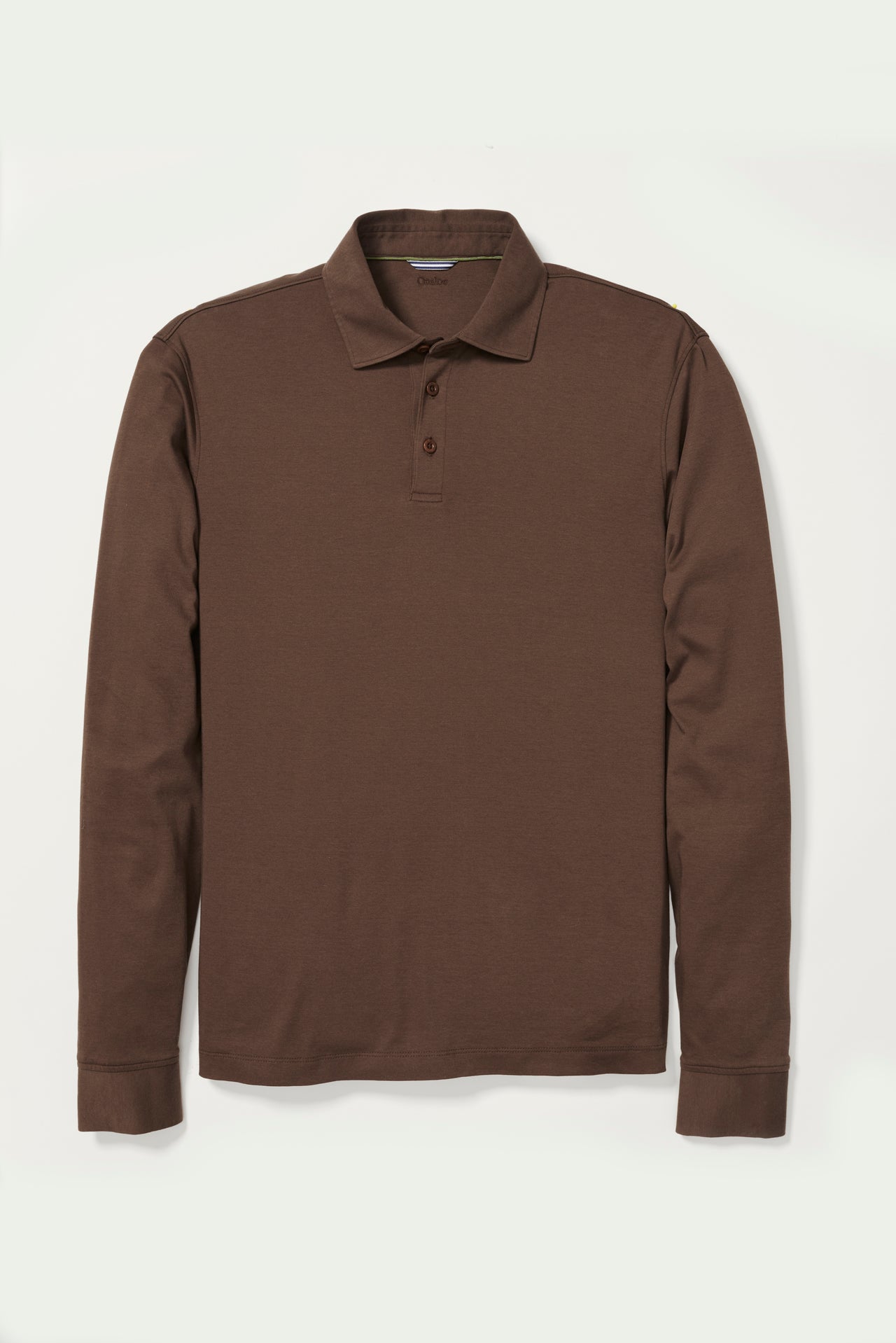 brown polo dress shirt Chocolate brown pique dress collar polo