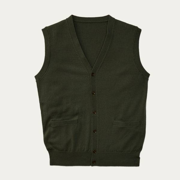 The Merino Wool Vest - Military Green