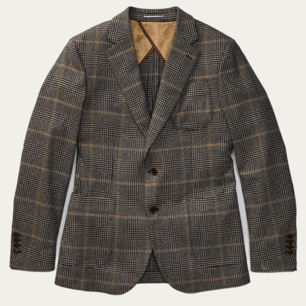 ORR☆Wool Cashmere Check Blazer Men's Clothing | Custom Check Blazer in British Wool