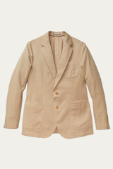 Spruance Garment Dyed and Washed Italian Twill Blazer in Tan