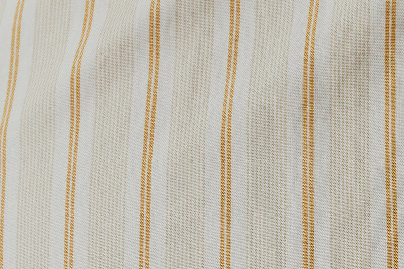 Allenby Woven Poplin Shirt in Soft Orange Wide Stripe