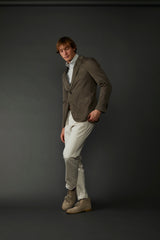 Spruance Garment Dyed and Washed Blazer Italian Twill in Fatigue Green