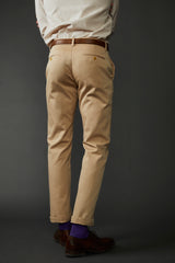 Spruance Garment Dyed and Washed Italian Twill Pant in Tan