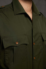 Cromwell Military Shirt in Moss