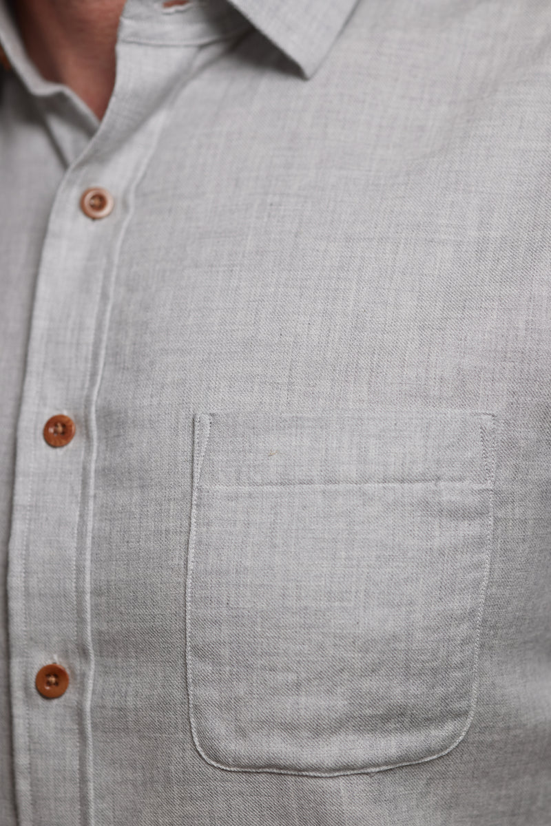 Chestley Organic Cotton Shirt in Grey