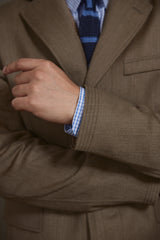 Abner Collard Coat in Tan