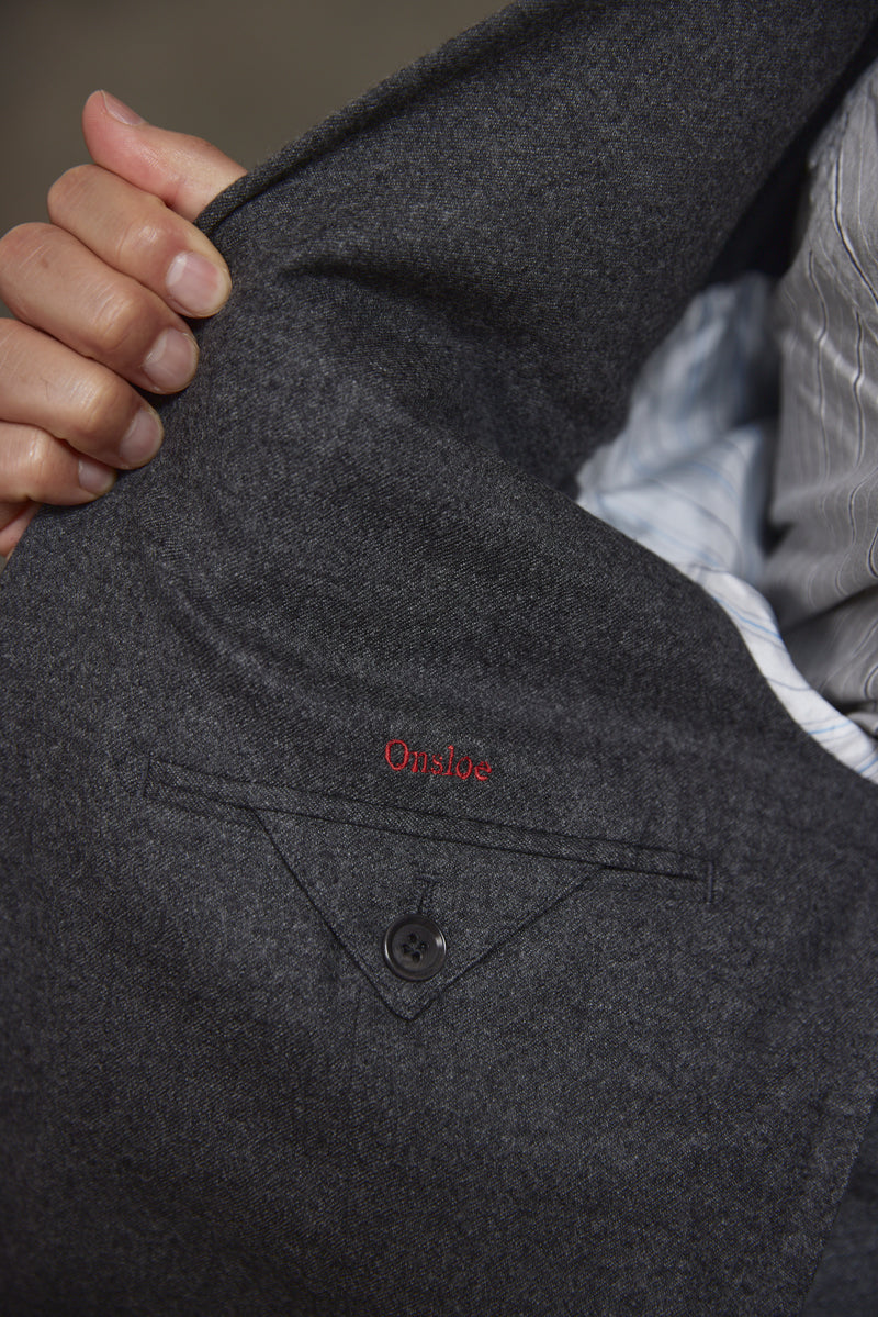 Abel Wool Blazer in Grey