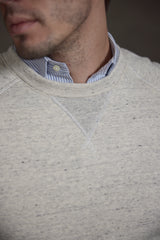 Dario Terrycloth Sweatshirt in Off-White