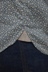 Sesslie Cotton Sateen Shirt in Blue Print
