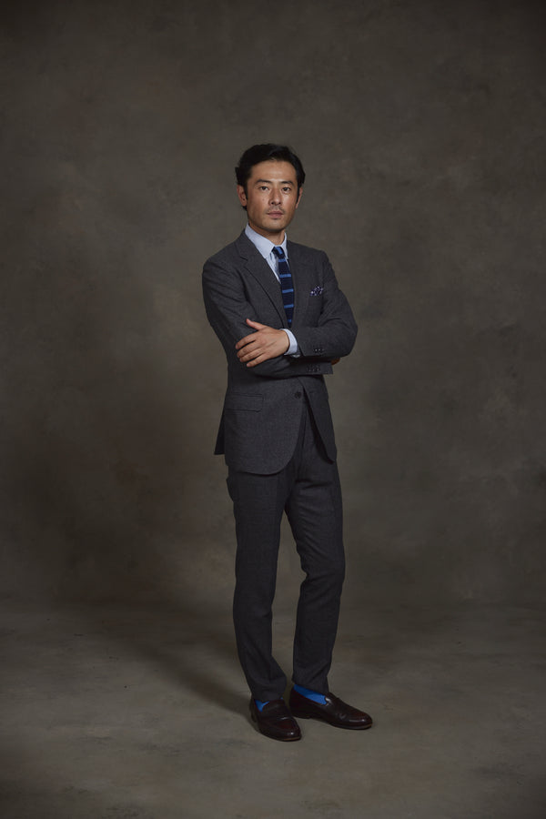 Abel Wool Blazer in Grey