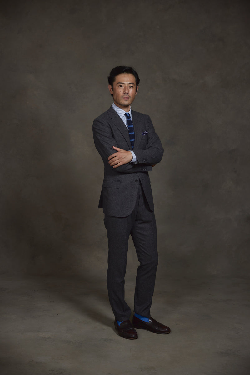 Abel Wool Blazer in Grey