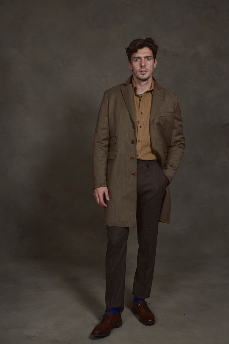Crombie store herringbone blazer