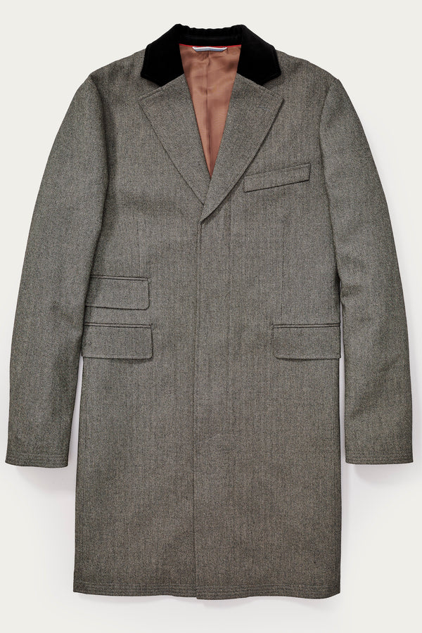 Hugo Collard Coat in Grey