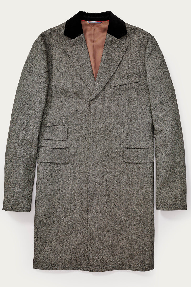 Hugo Collard Coat in Grey