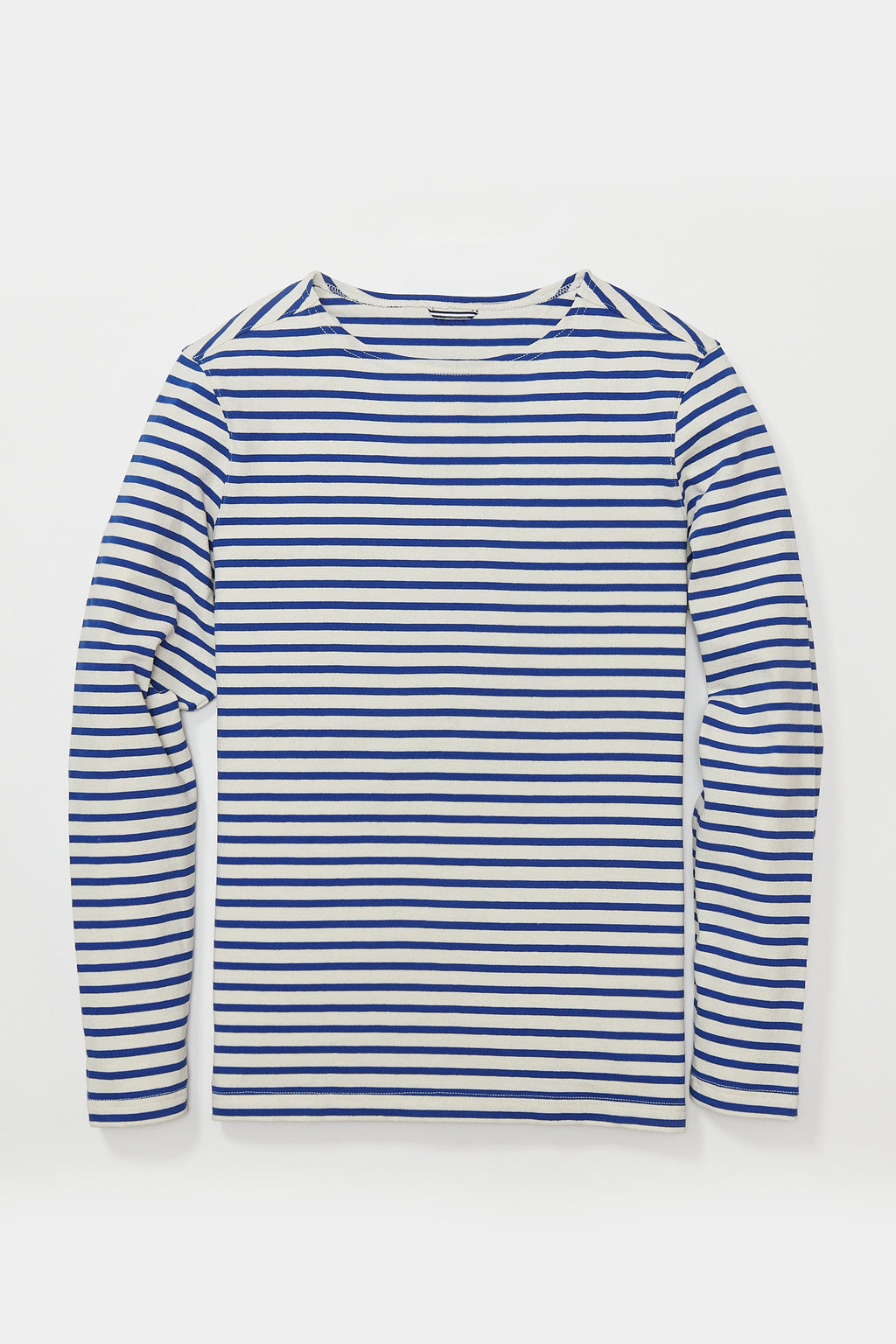 Mens Boatneck | Kenner Long Sleeve Boat Neck Shirt in Cream and