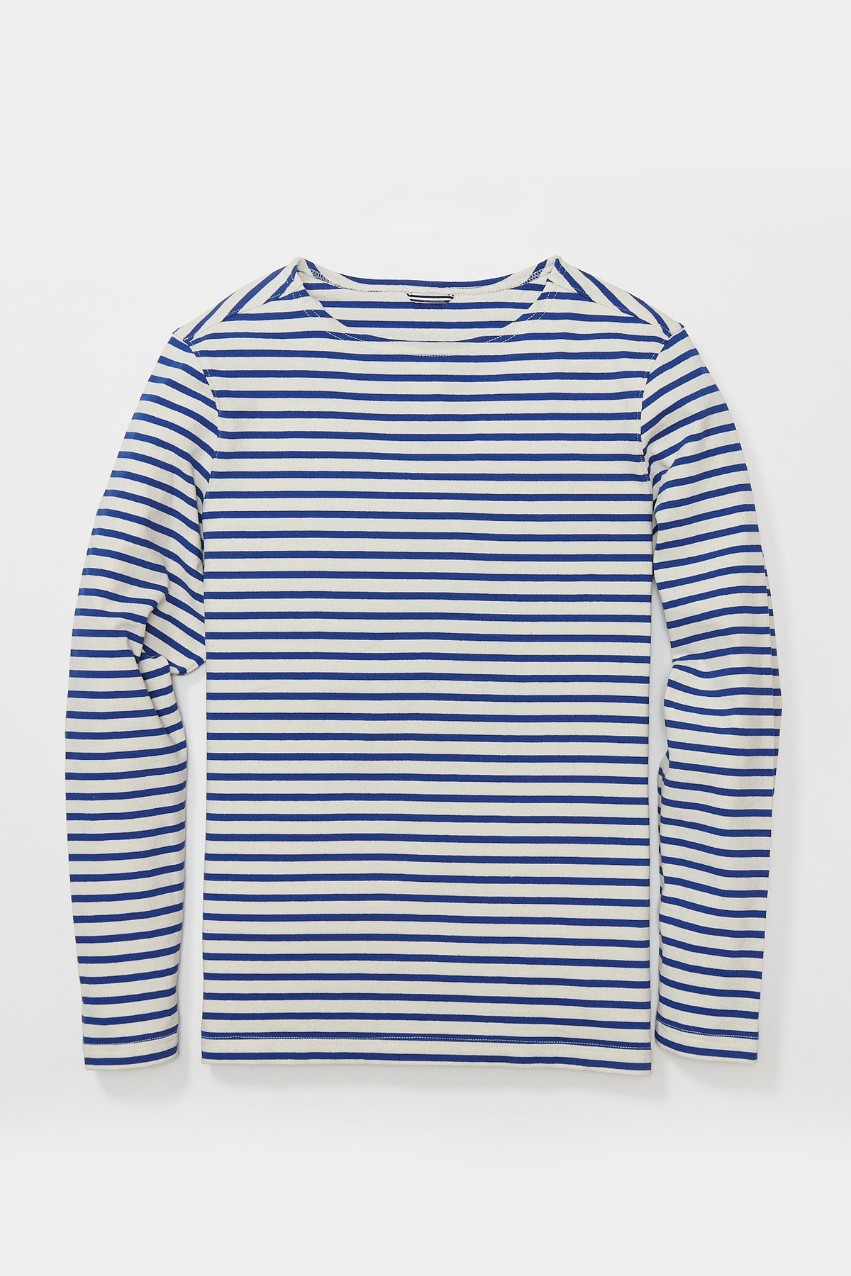 Mens Boatneck | Kenner Long Sleeve Boat Neck Shirt in Cream and
