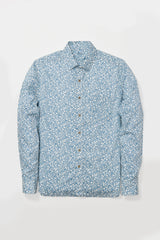 Ogeechee Shirt in Blue Floral Print
