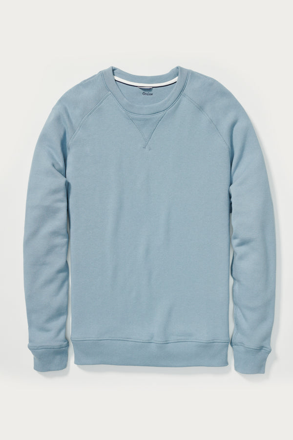 Dario Terrycloth Sweatshirt in Light Blue