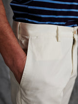 Gwinnett Linen Cotton Chino in White