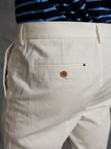 Gwinnett Linen Cotton Chino in White