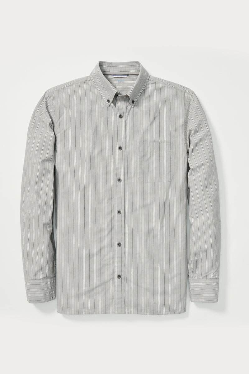 Creeley Shirt in Grey Stripe