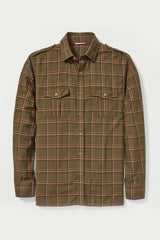 Amis Overshirt in Moss Plaid