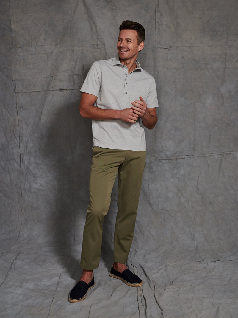Geronimo Performance Polo in Grey