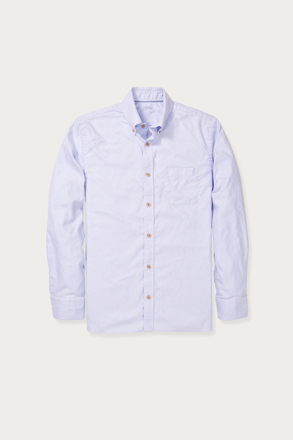 Allenby Oxford Shirt in Blue Check