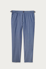 Mitchell Herringbone Chino Pant with Side Tabs in Dusk