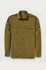 Lucas Military Shirt in Olive