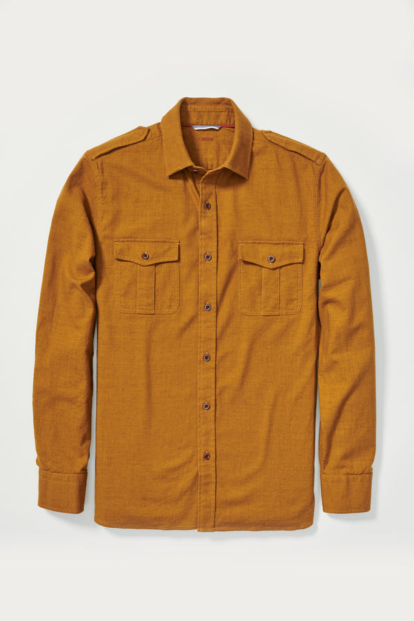 Lucas Military Shirt in Brown