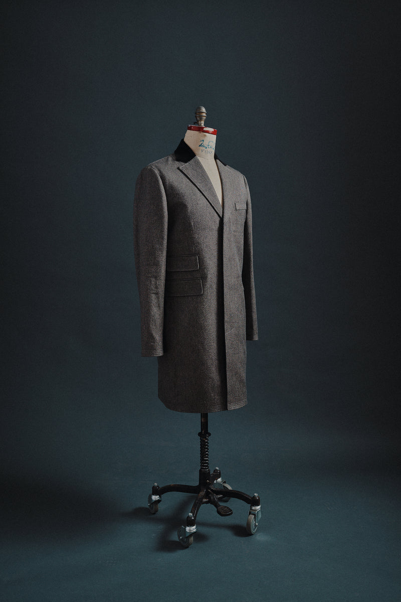 Hugo Collard Coat in Grey