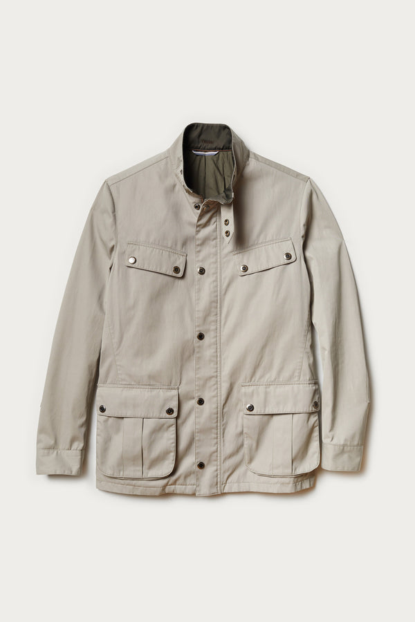 Ney Water Repellent Motorcycle Courier Jacket in Khaki