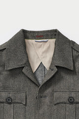 Hugo Safari Jacket in Light Grey