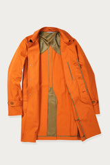 Nelson Water Repellent Classic Mac Coat in Orange