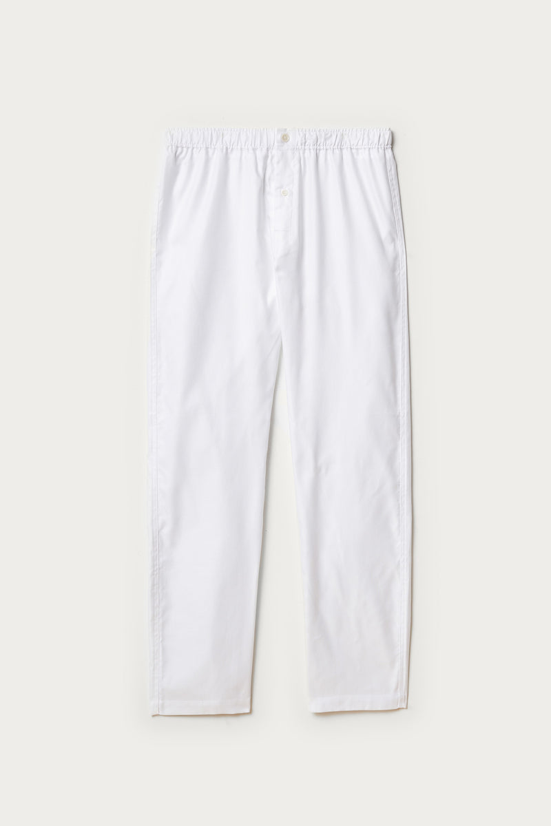 Pajama Set in White Oxford