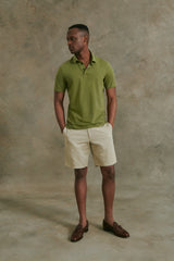 Meraux Polo in Olive