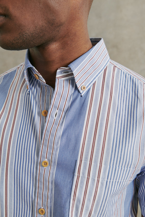 Cortlandt Short Sleeve Shirt in Blue Multi Check