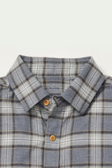 Pulaski Organic Cotton Shirt in Grey Plaid