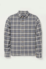 Pulaski Organic Cotton Shirt in Grey Plaid
