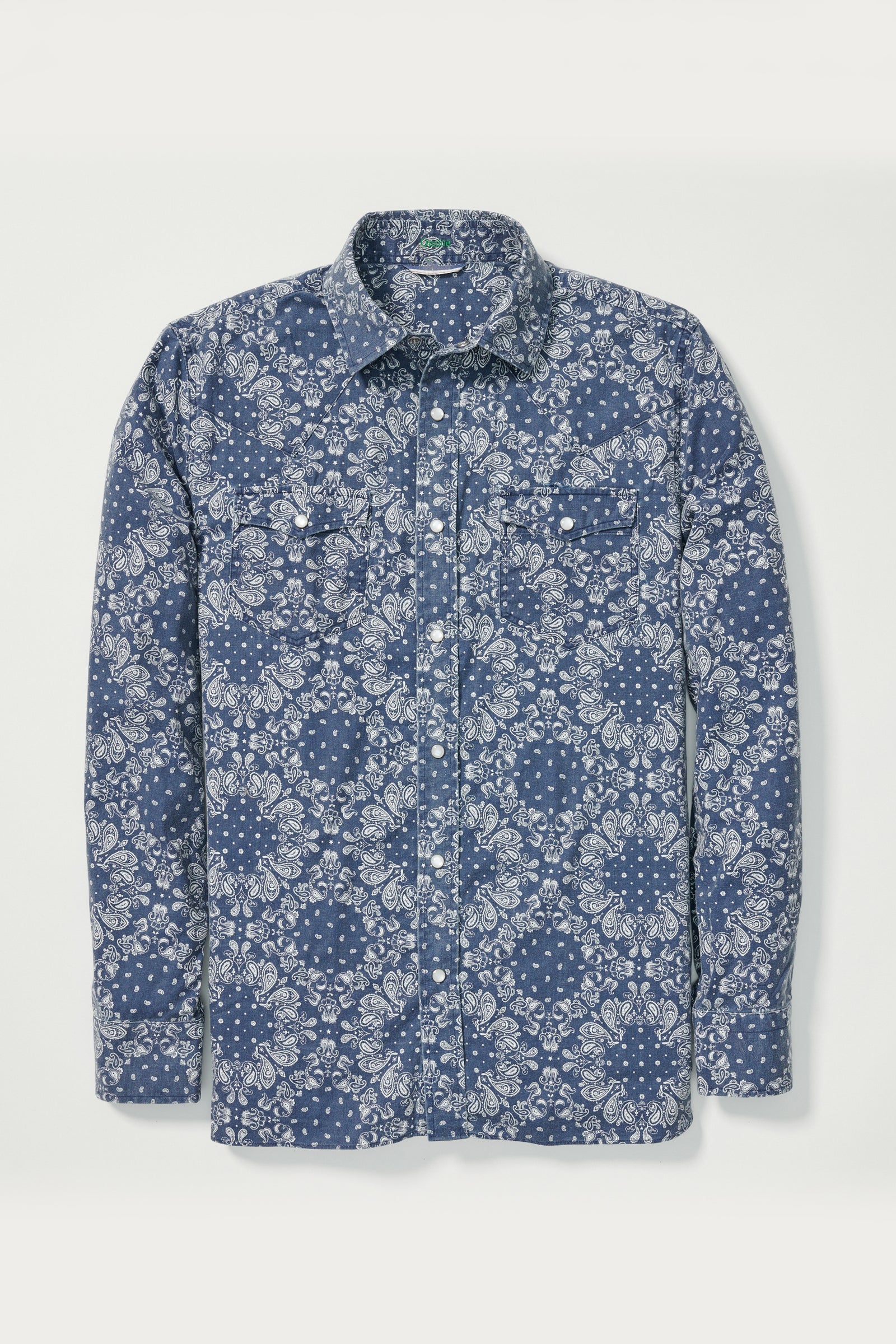 Sportshirt for Men Corso Western Bandana Shirt in Indigo Onsloe