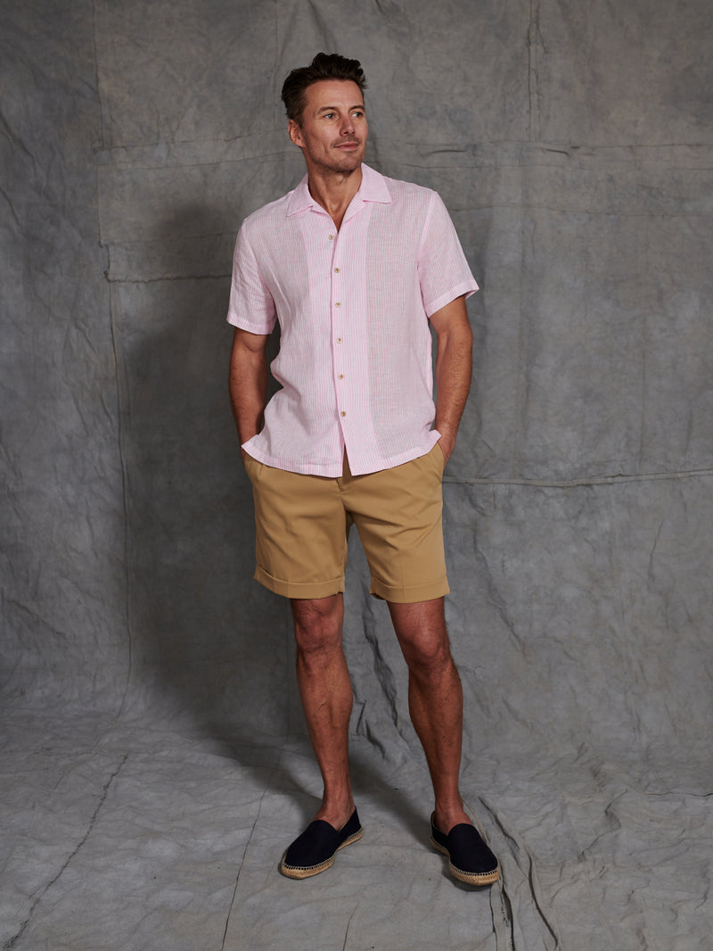Washington Performance Double Pleated Short in Khaki