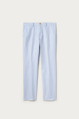 Gwinnett Linen Cotton Chino in Light-Blue