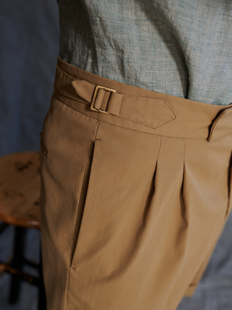 Washington Performance Double Pleated Short in Khaki