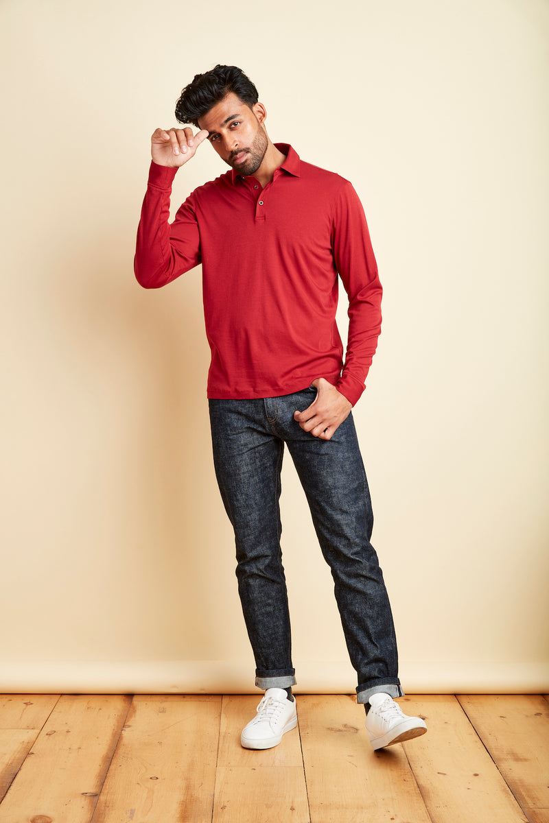 men polo shirt dress long sleeve 9 Best Men's Long Sleeve Polo Shirts Deliver an Off-duty Vibe